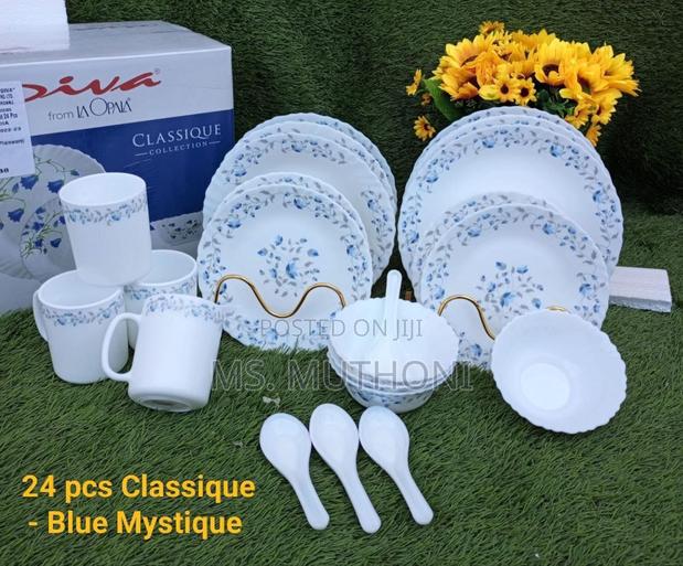 Diva 24 PCS Classique Mystrio Black Dinnerware Set. - thumbnail 3