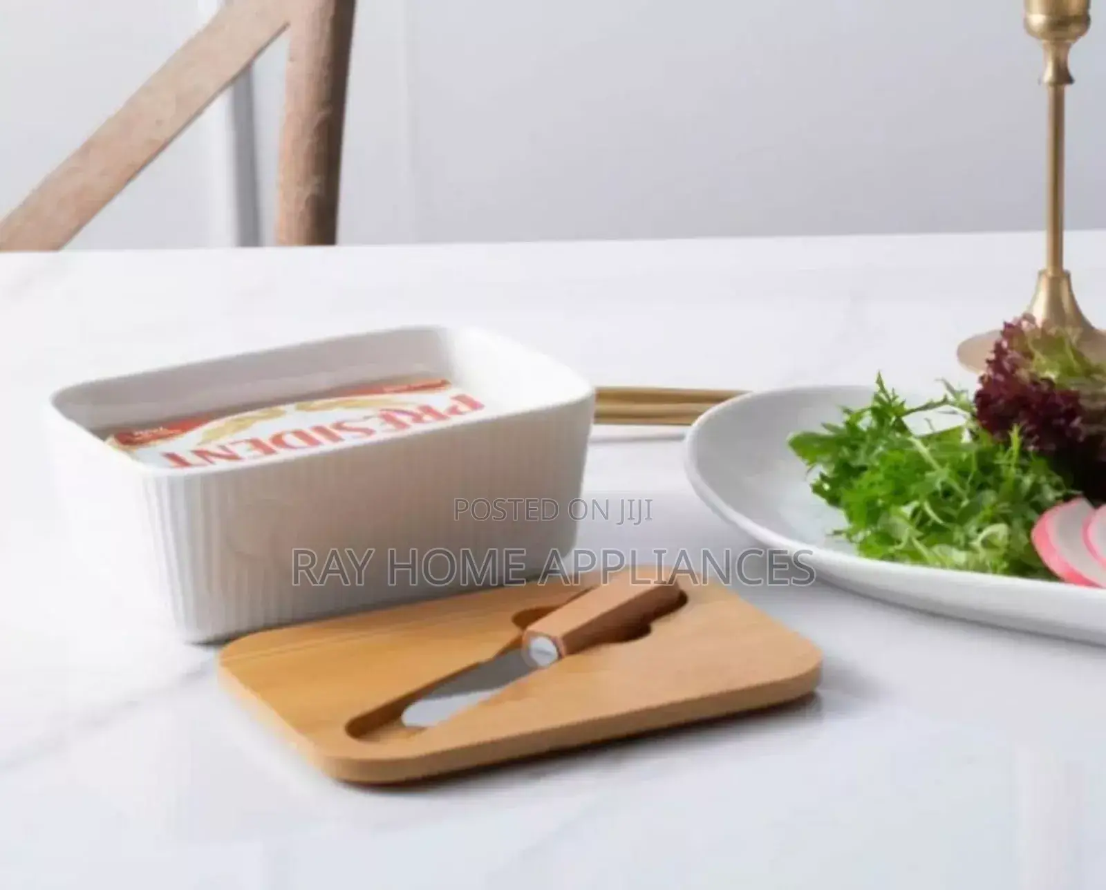 Porcelain Butter Set Material Porcelain 
 Capacity 400ml