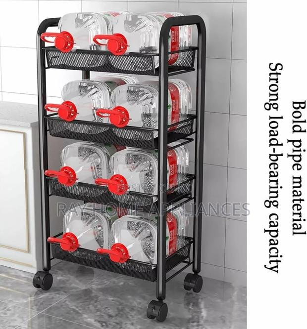 4 Layer Multifunctional Mesh Design Storage Trolley - thumbnail 7