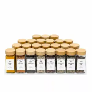 29 PCS Set Glass Storage Jars With Bamboo Lid 120ml
