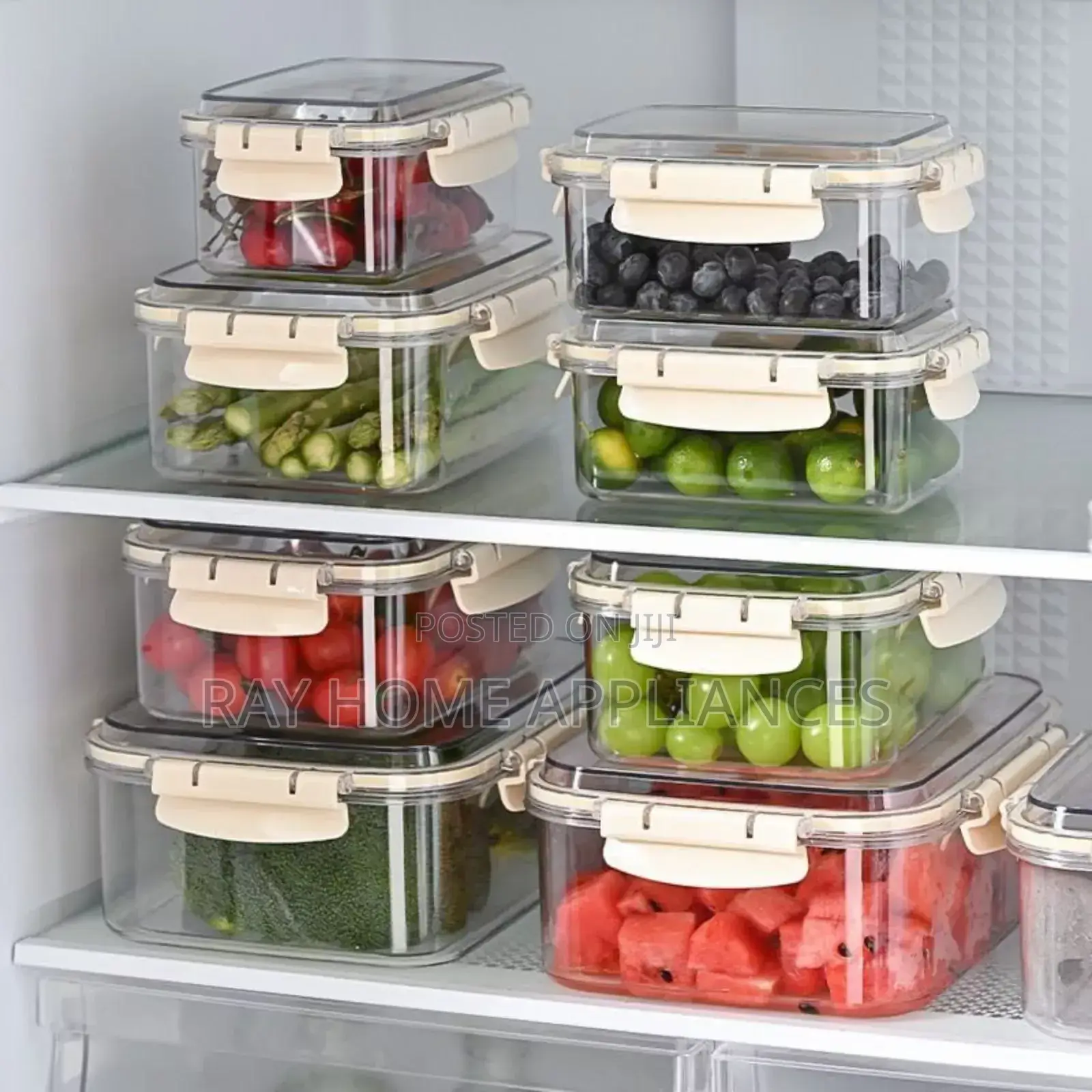 Airtight Clip Lock Lids Food Storage Size 450ml,800ml,1100ml 1500ml