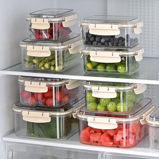 Airtight Clip Lock Lids Food Storage Size 450ml,800ml,1100ml 1500ml