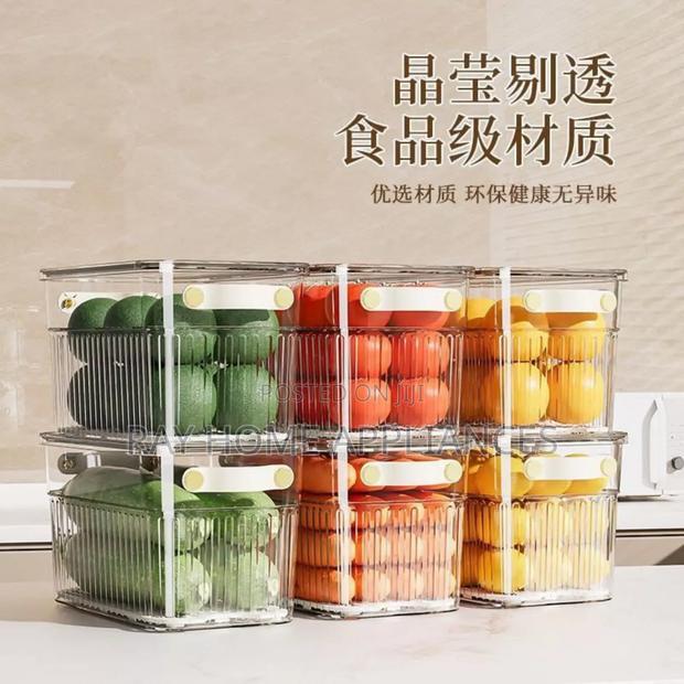 Stackable Acrylic Fridge Containers Size: 28*16*14*15cm - thumbnail 4
