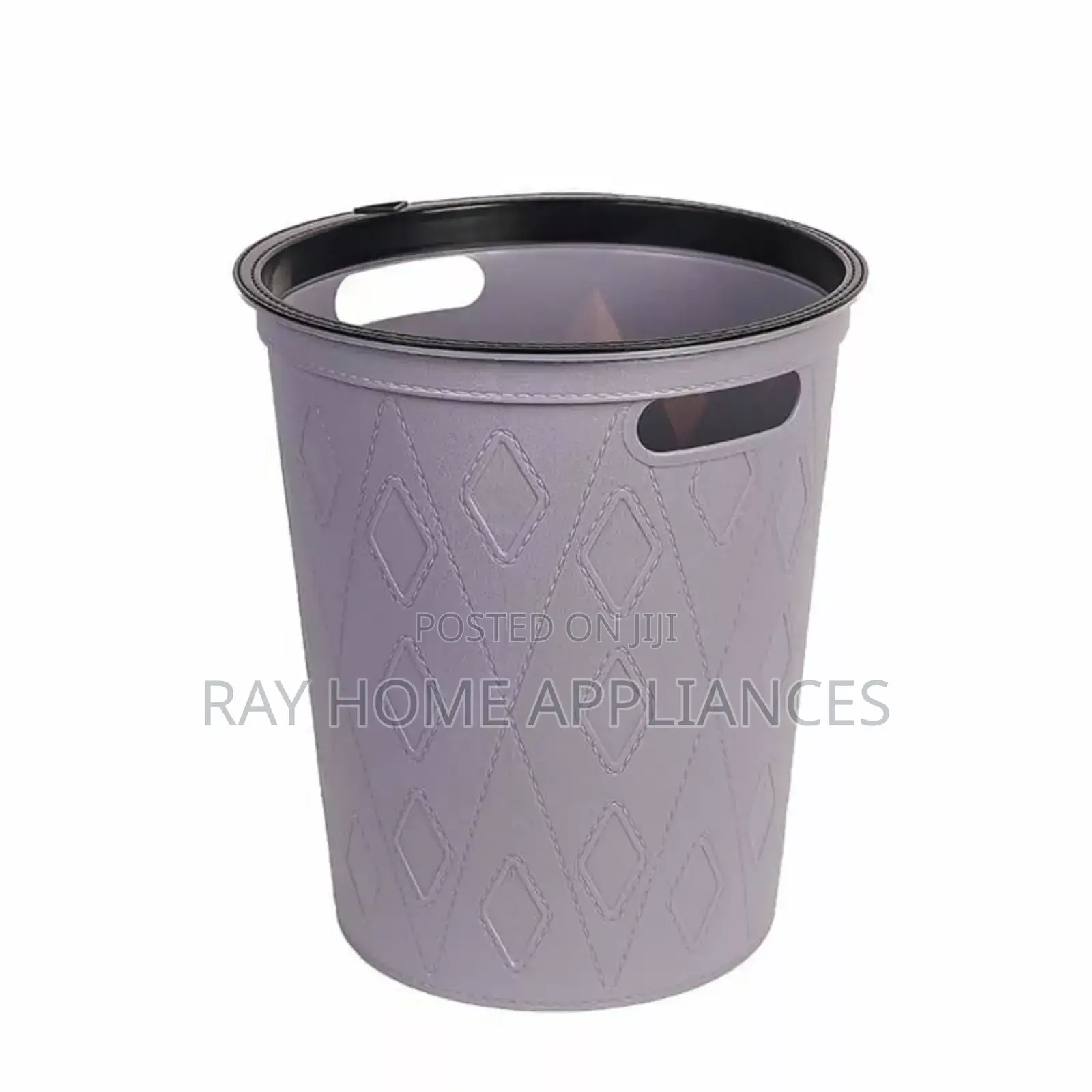 Round Faux Material Dustbin Size: 26.5cm for Office, Home Etc Use