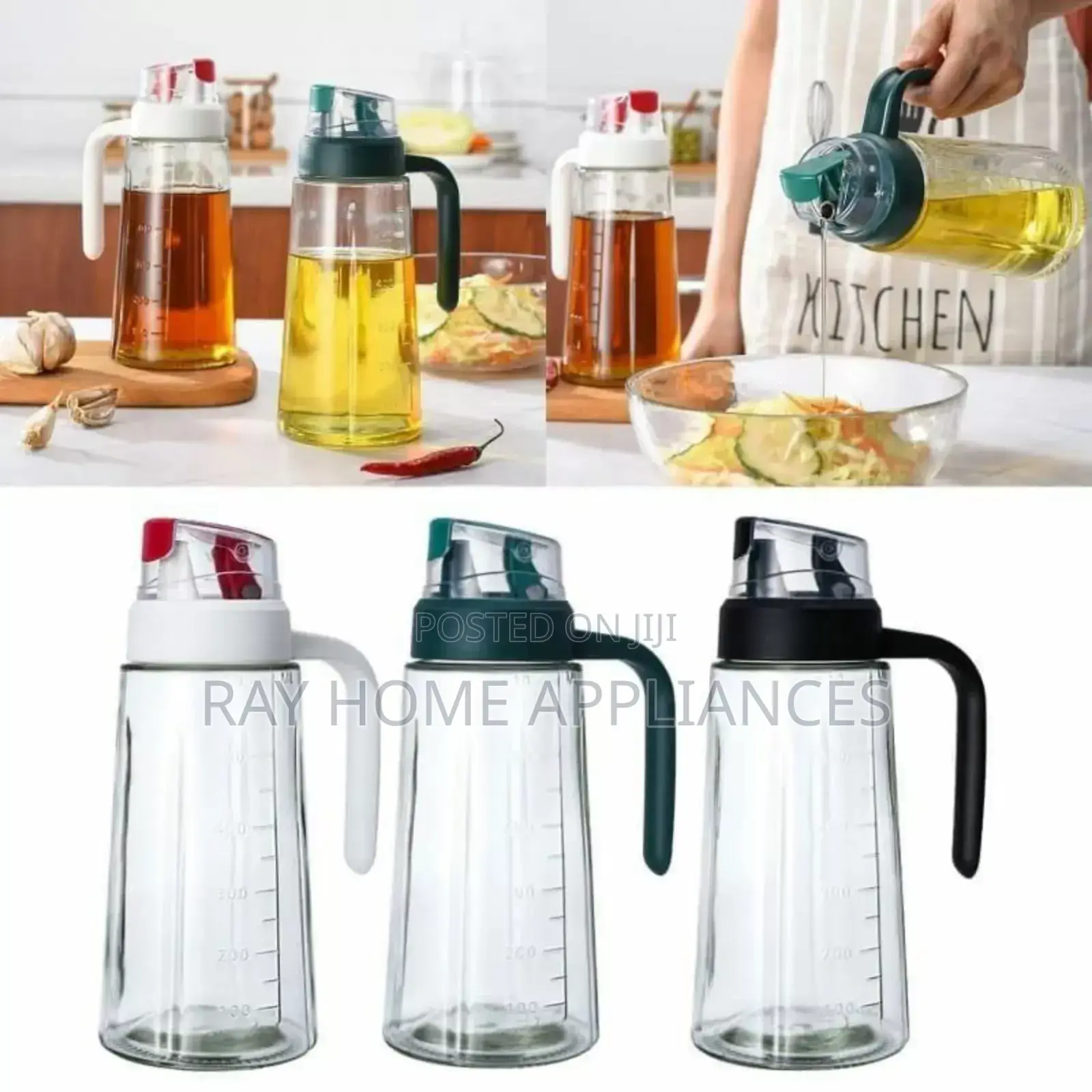 Non Slip Oil / Vinegar Dispenser Capacity 630ml