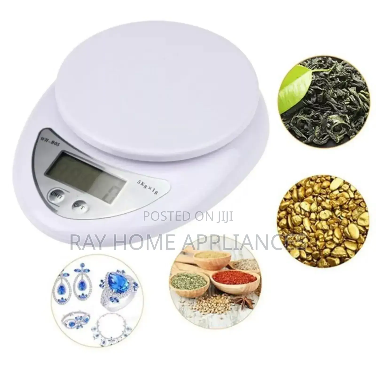 *Kitchen Weighing Scale Comes With Free Battery Weighs 1g to 5kg