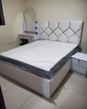 White Diamond Headboard Bed Size 5 by 6 - thumbnail 2