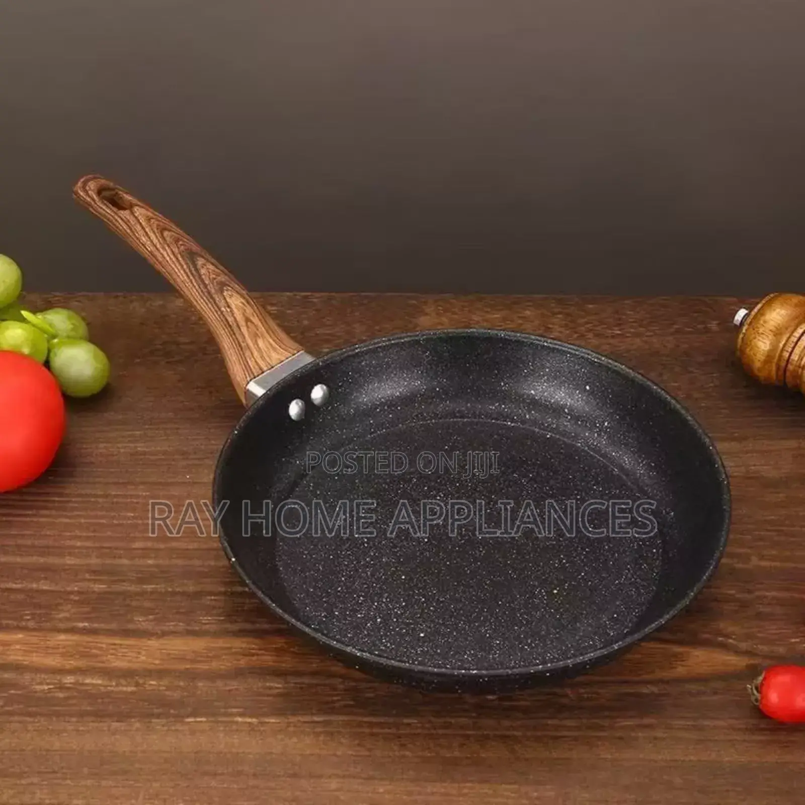 Frying Pan (Stone) Pan Size 26cm Double Bottom Durable