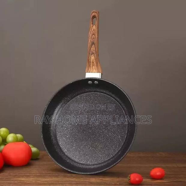 Frying Pan (Stone) Pan Size 26cm Double Bottom Durable - thumbnail 3