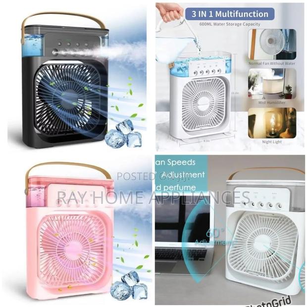 Portable Humidifier Air Cooler Fan 600ml - thumbnail 4