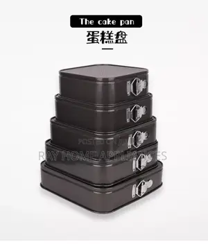 Square Baking Tins Set 6pcs/Set Sizes: 18/20/22/24/26/28