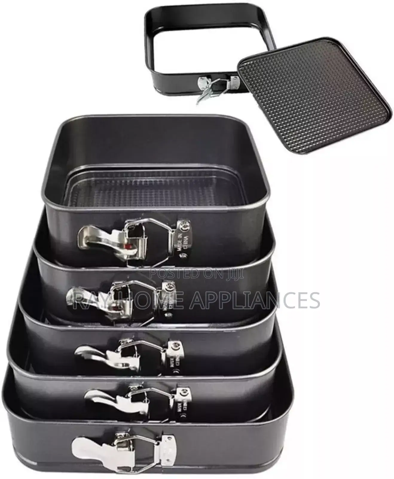 Square Baking Tins Set 6pcs/Set Sizes: 18/20/22/24/26/28