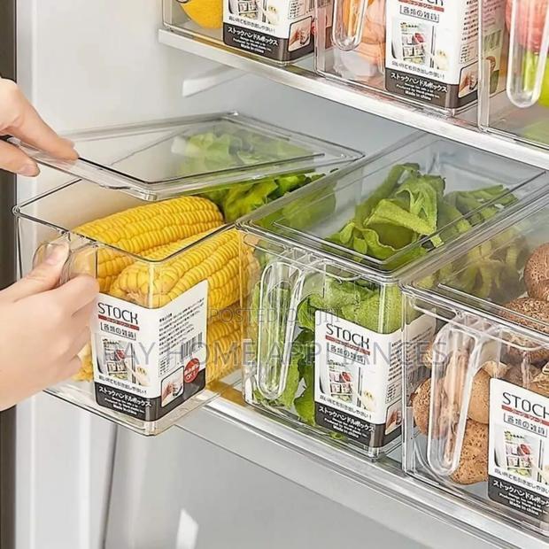 Transparent Storage Container Size: 14x13x24cm
 Bpa Free - thumbnail 2