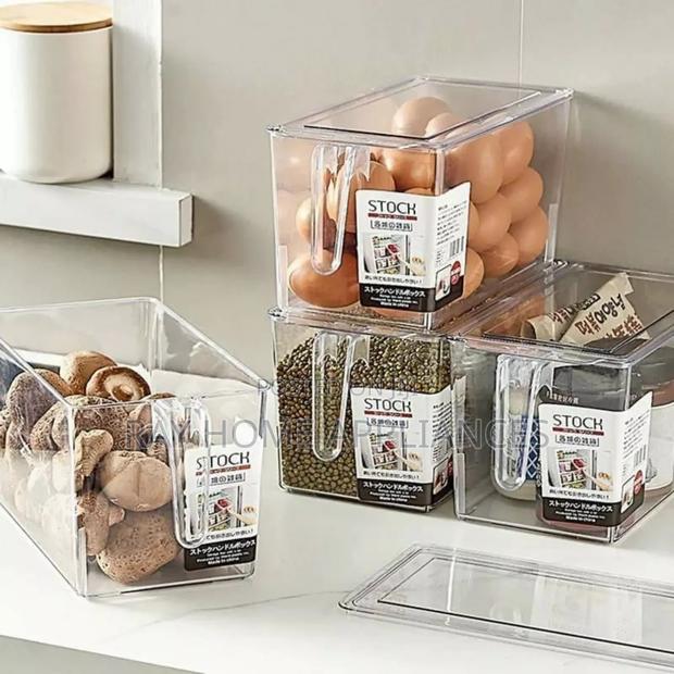 Transparent Storage Container Size: 14x13x24cm
 Bpa Free - thumbnail 3
