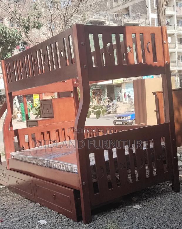 Mahogany Double Decker Bunk Bed. Pay on Delivery - thumbnail 2