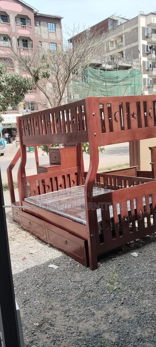 Mahogany Double Decker Bunk Bed. Pay on Delivery - thumbnail 3