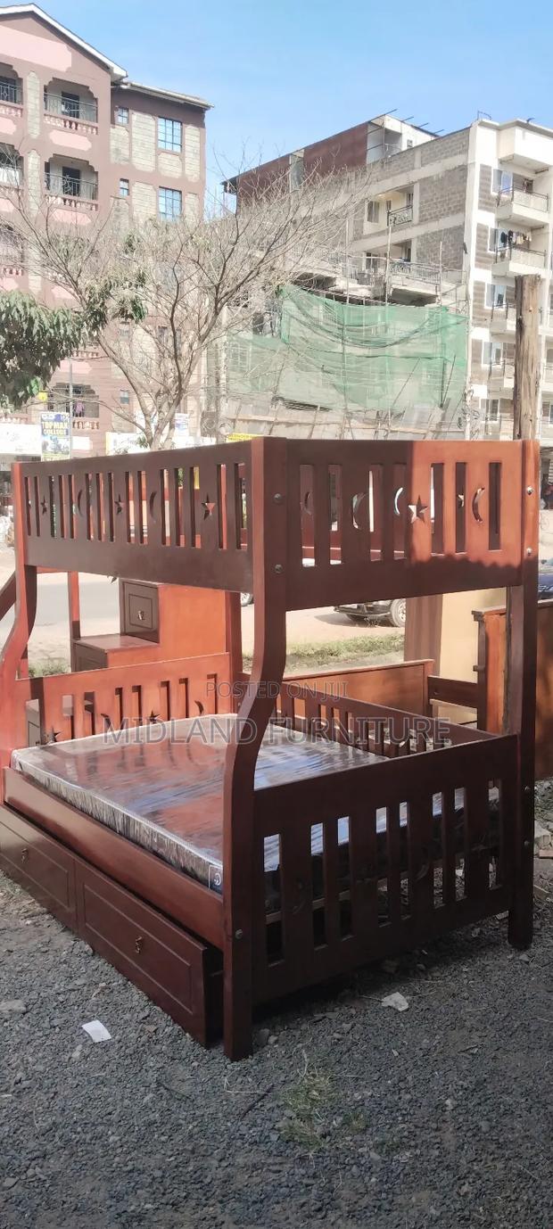 Mahogany Double Decker Bunk Bed. Pay on Delivery - thumbnail 4