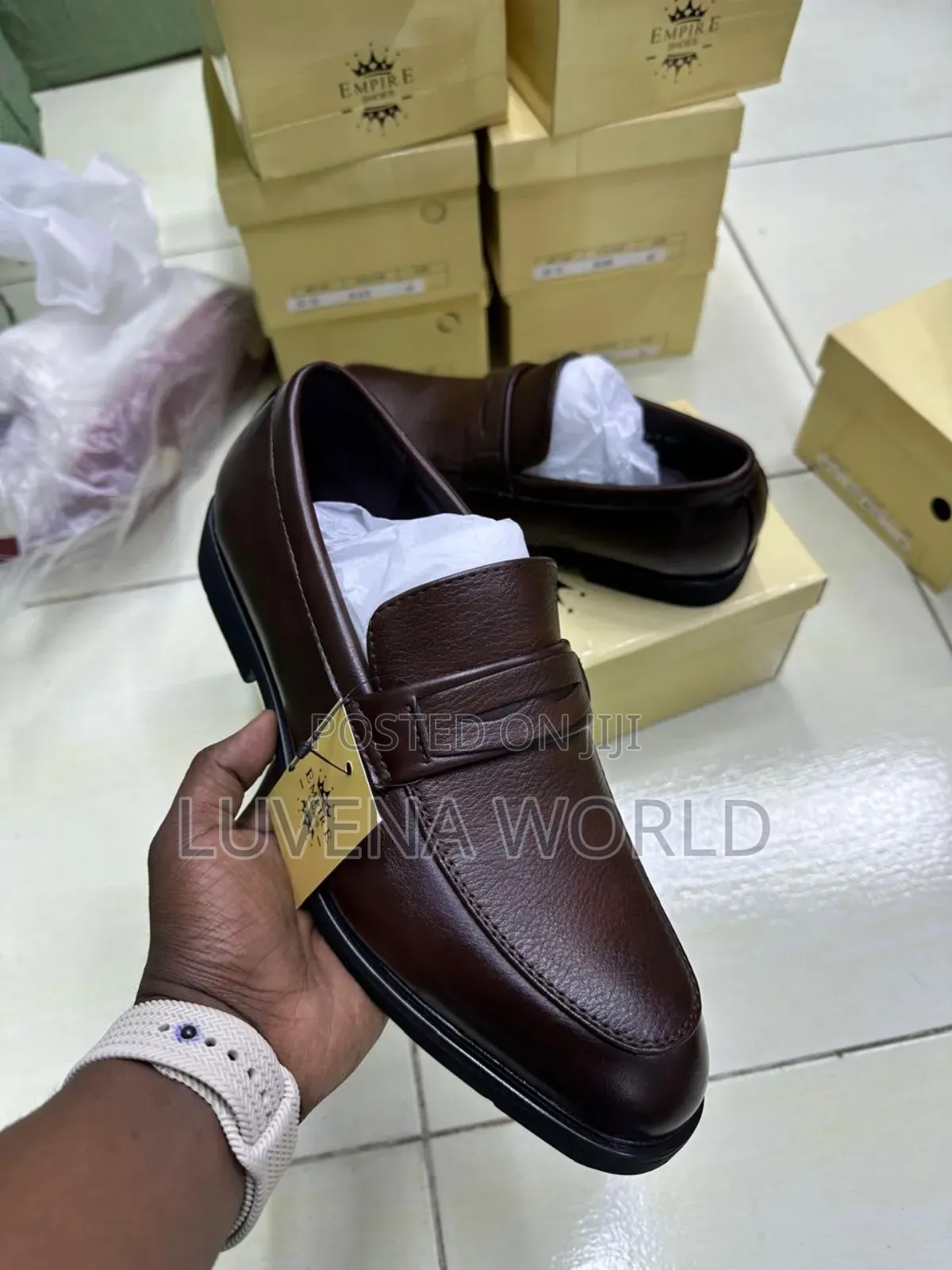 Faux Leather Slipons