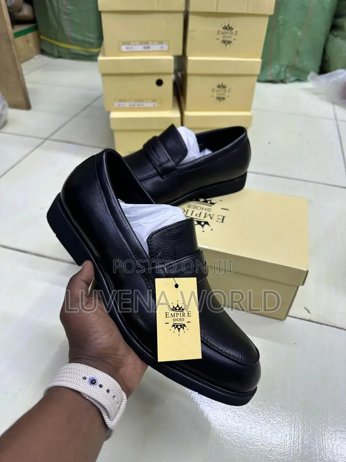 Faux Leather Slipons