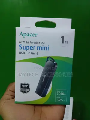 Apacer 1tb As711a Usb 3.2 Gen2 Portable SSD – Up to 1040 Mb/S Read