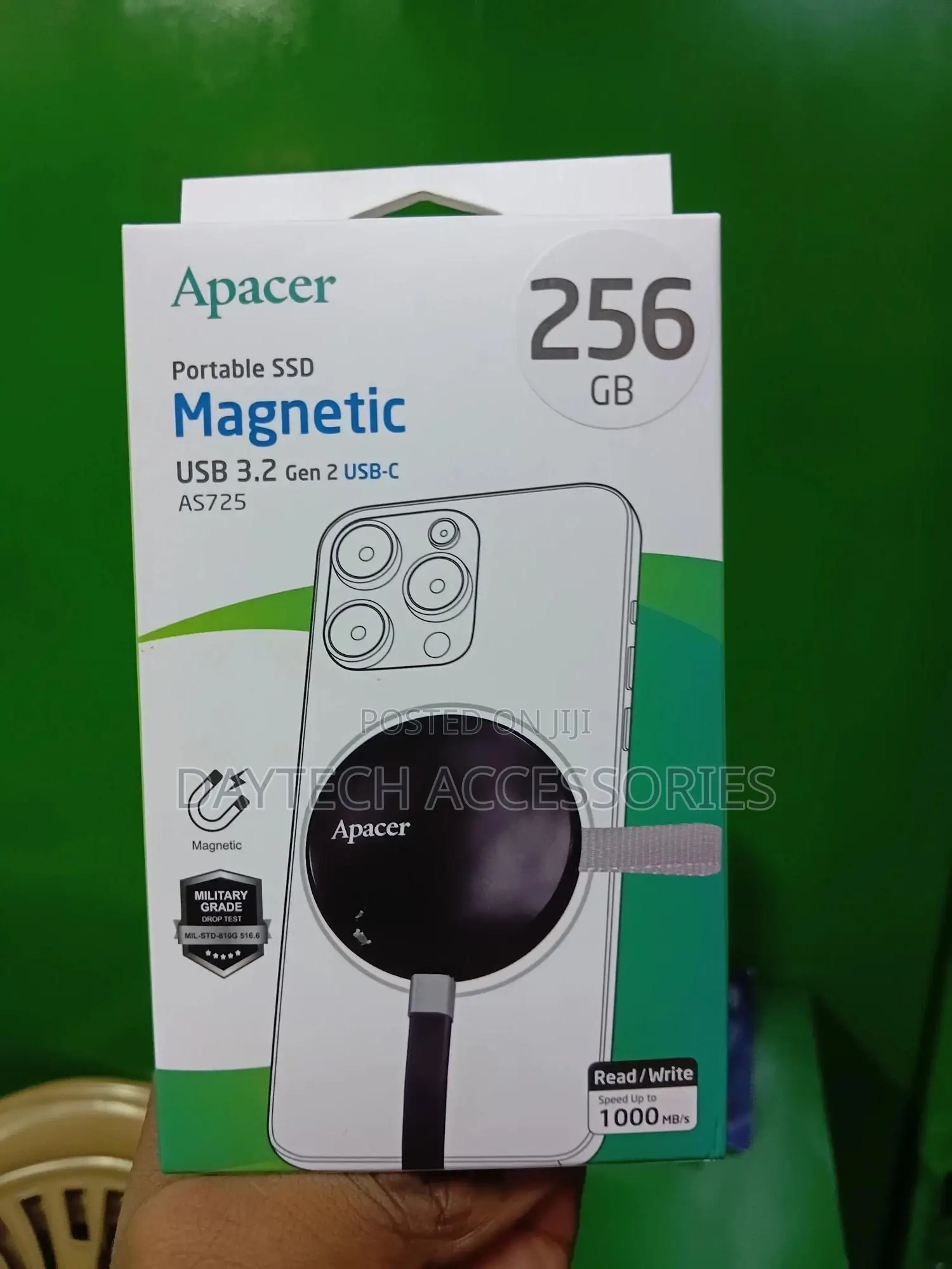 Apacer External 256 Gb Portable Magnetic SSD As725