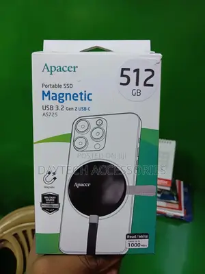Apacer 512gb Portable SSD As725 Magnetic Usb 3.2 Gen2 Usb-C