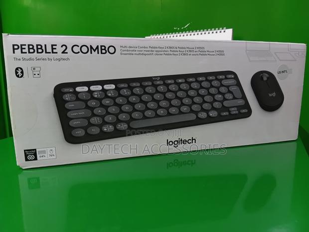Ogitech Pebble 2 Wireless Keyboard and Mouse Combo (Tonal Graphite)