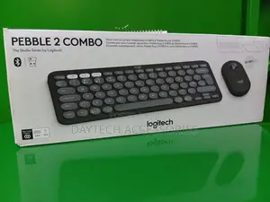 Ogitech Pebble 2 Wireless Keyboard and Mouse Combo (Tonal Graphite)