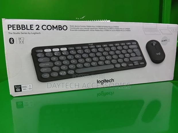 Ogitech Pebble 2 Wireless Keyboard and Mouse Combo (Tonal Graphite) - thumbnail 2