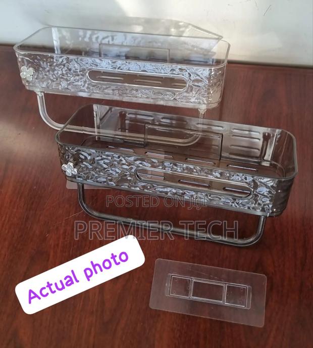 *Ripple Seamless Rectangular Acrylic Adhesive Shelf