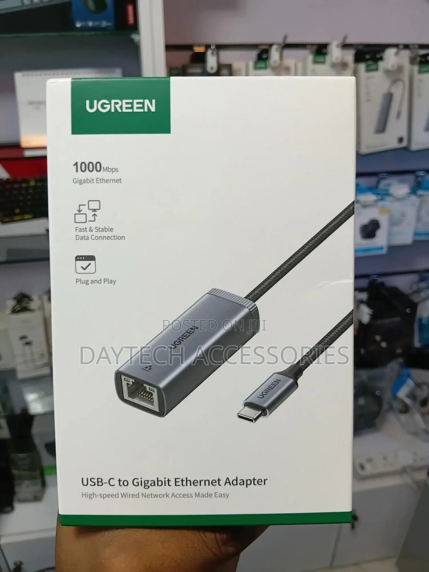 Ugreen Usb Type C Tom Ethernet Adapter Gray Cm199
