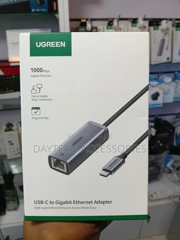 Ugreen Usb Type C Tom Ethernet Adapter Gray Cm199 - thumbnail 2