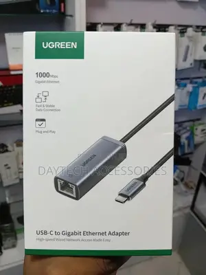 Ugreen Type C 3.1 Gen1 to Gigabit Ethernet Adapter - Gray