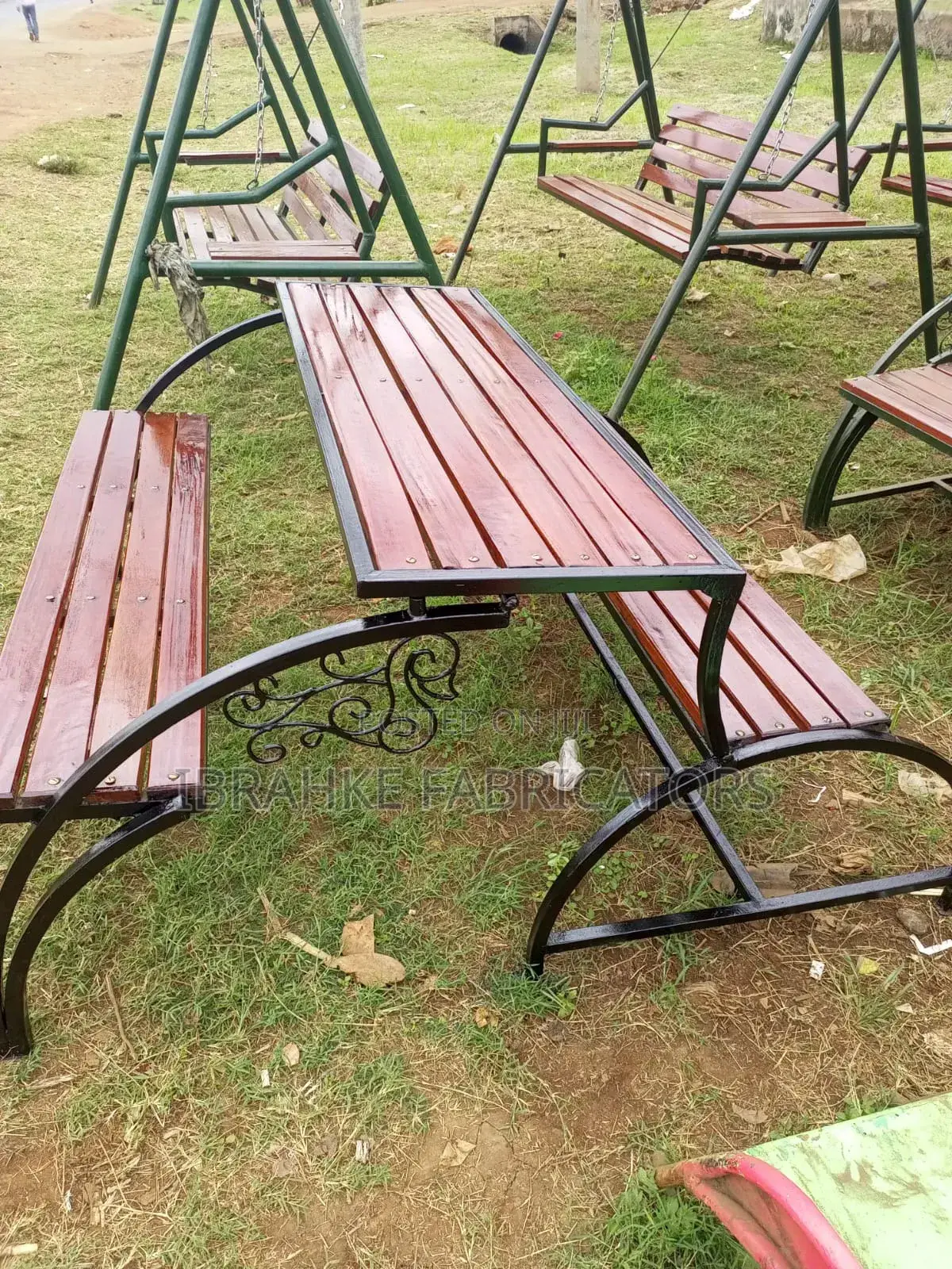 Outdoor Folding Table Benches