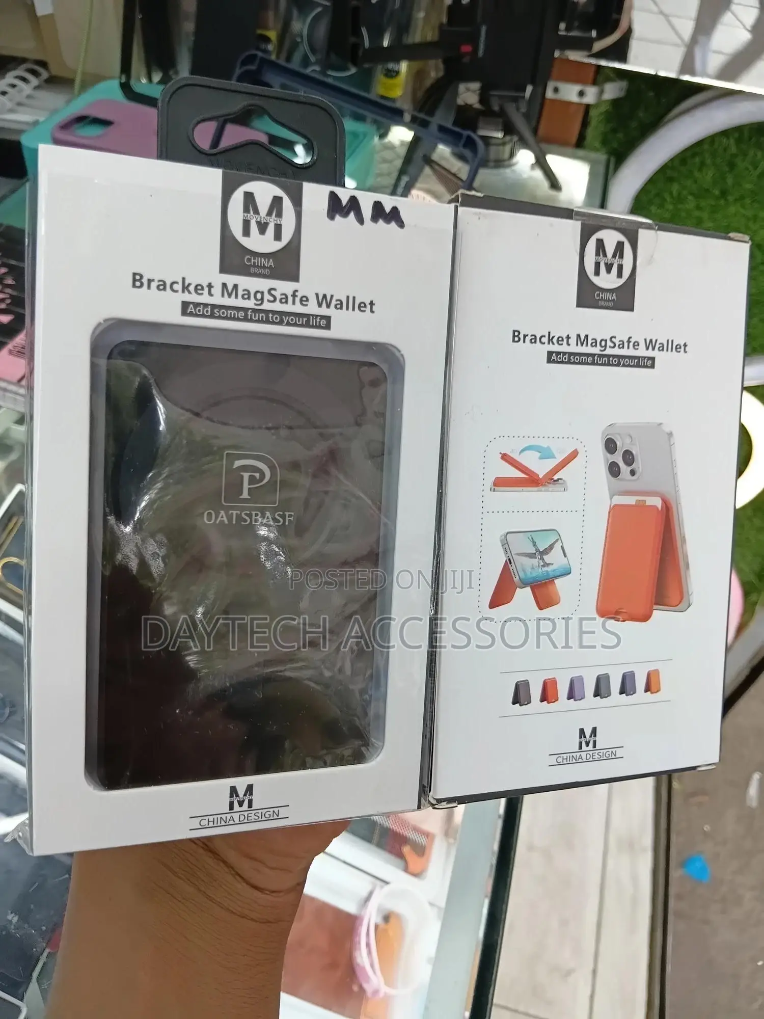Magnetic Slim Wallet With Stand for iPhone.