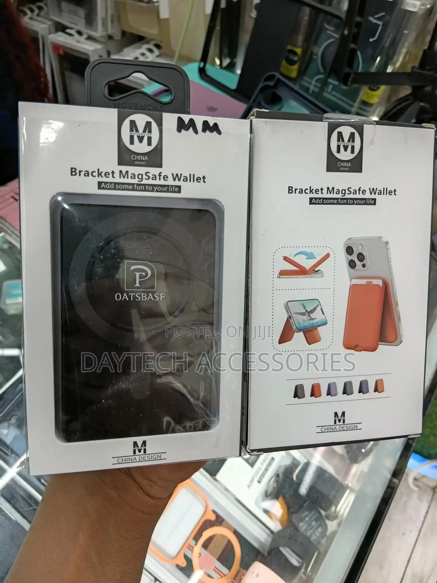 Magnetic Slim Wallet With Stand for iPhone.