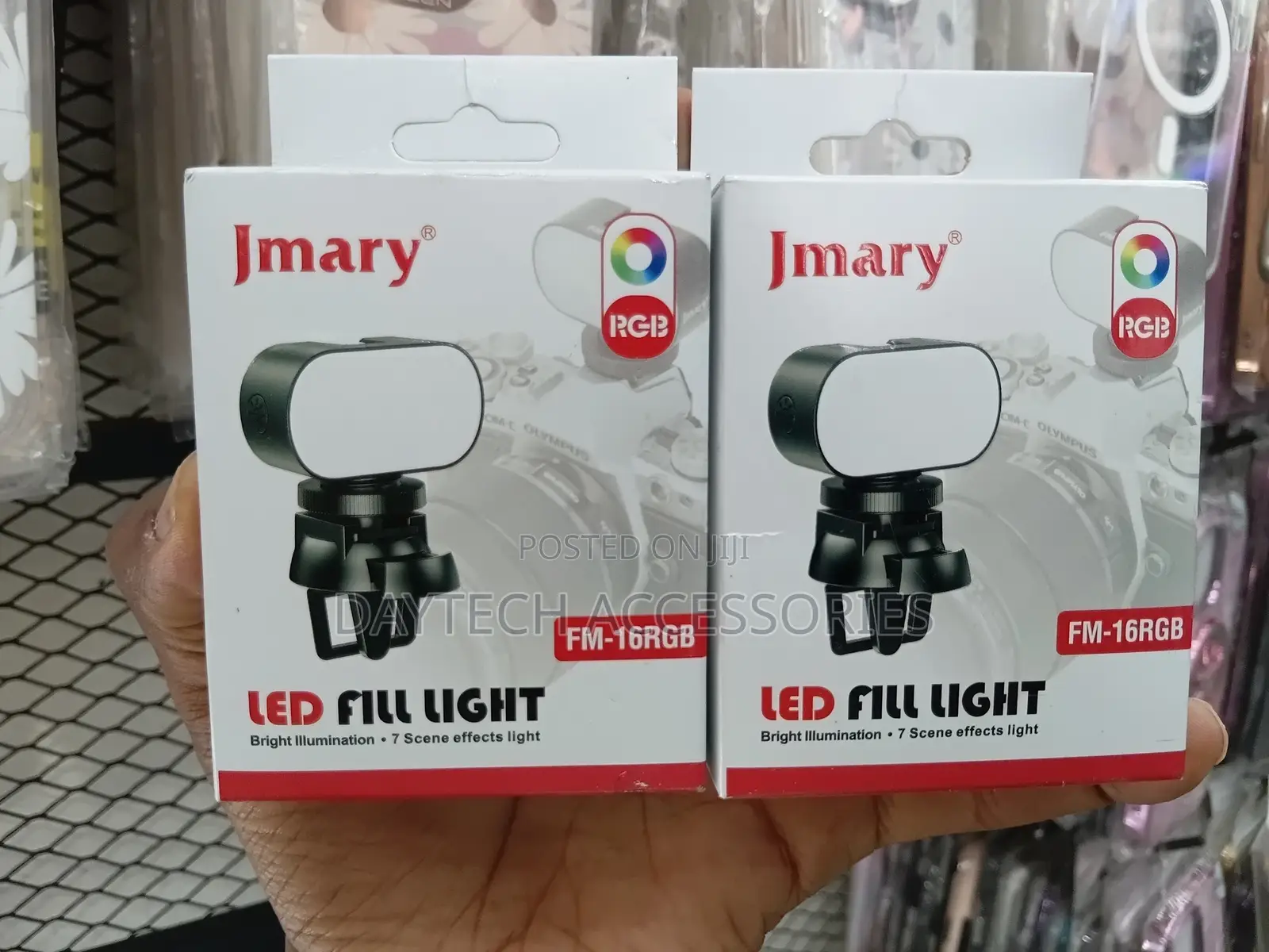 Jmary Fm-16rgb Mini Portable Rechargeable RGB Led Fill Light.
