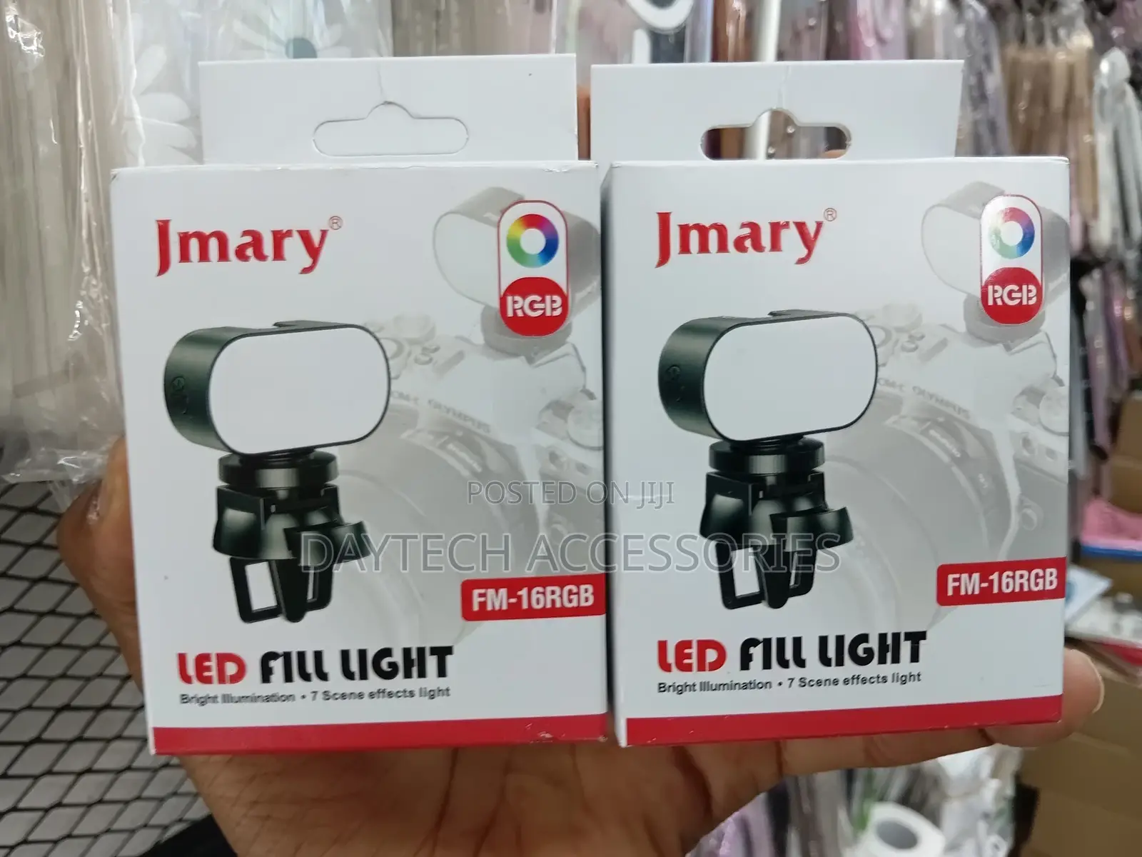 Jmary Fm-16rgb Mini Portable Rechargeable RGB Led Fill Light.