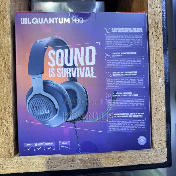 JBL Quantum 100 Wired Gaming Headset - thumbnail 2