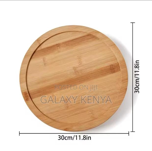 Single Layer Bamboo Rotating Spice Rack/Lazy Susan - thumbnail 3
