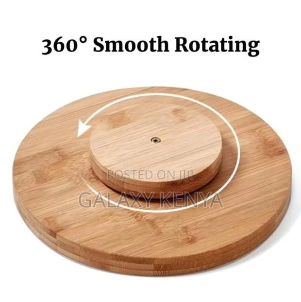 Single Layer Bamboo Rotating Spice Rack/Lazy Susan - thumbnail 4