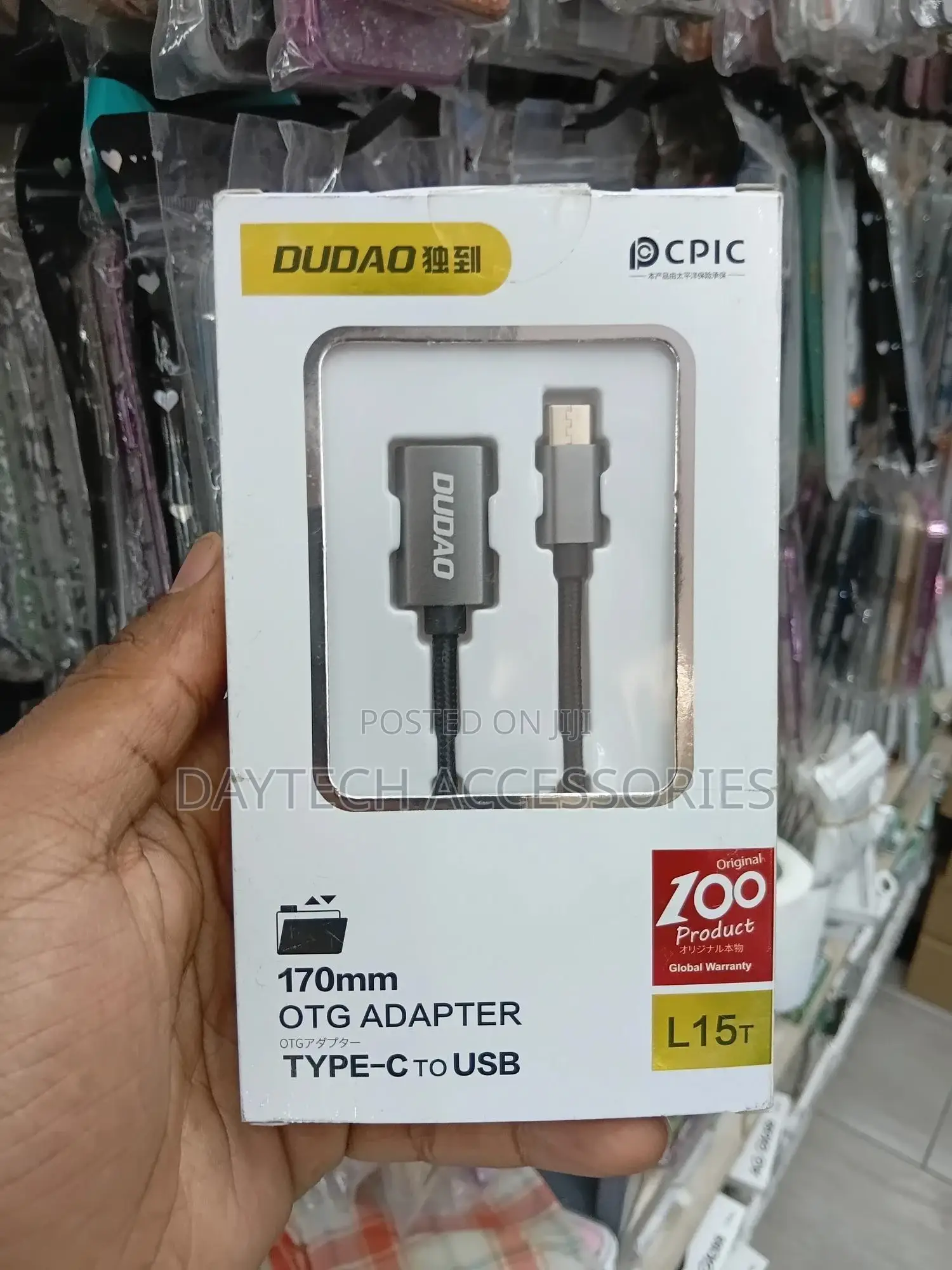 Dudao L15t - Type C to Usb 2.0 Adapter Grey