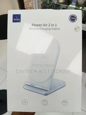 Wiwu 15w Power Air 2 In1 Wireless Charger Charging Station for Phones.