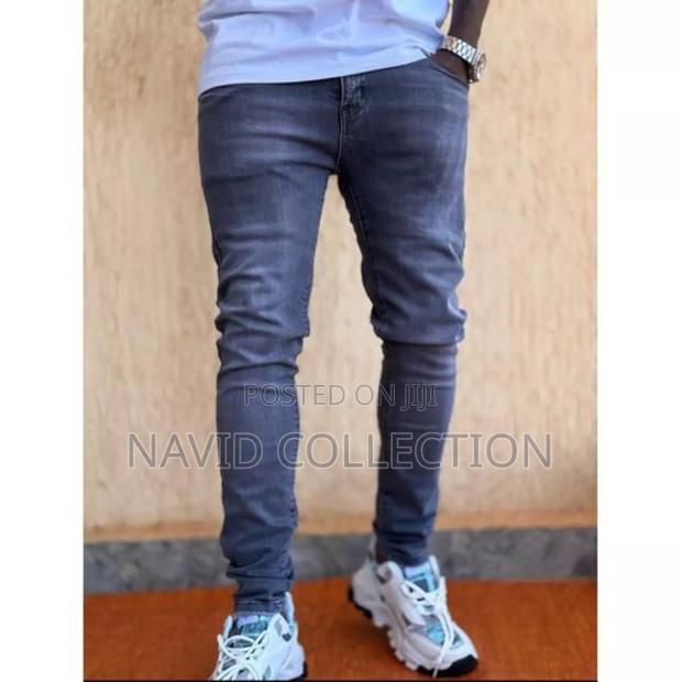 Dark Grey Slimfit Jeans - thumbnail 2