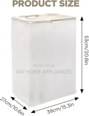Large Capacity Laundry Hampers With Bamboo Handles Size 47*28*20