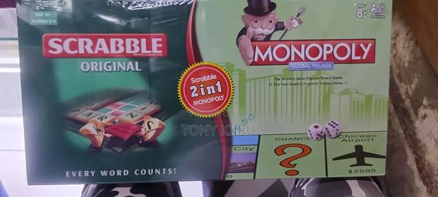 2 in 1 Monopoly Scrabble Board Game - main view