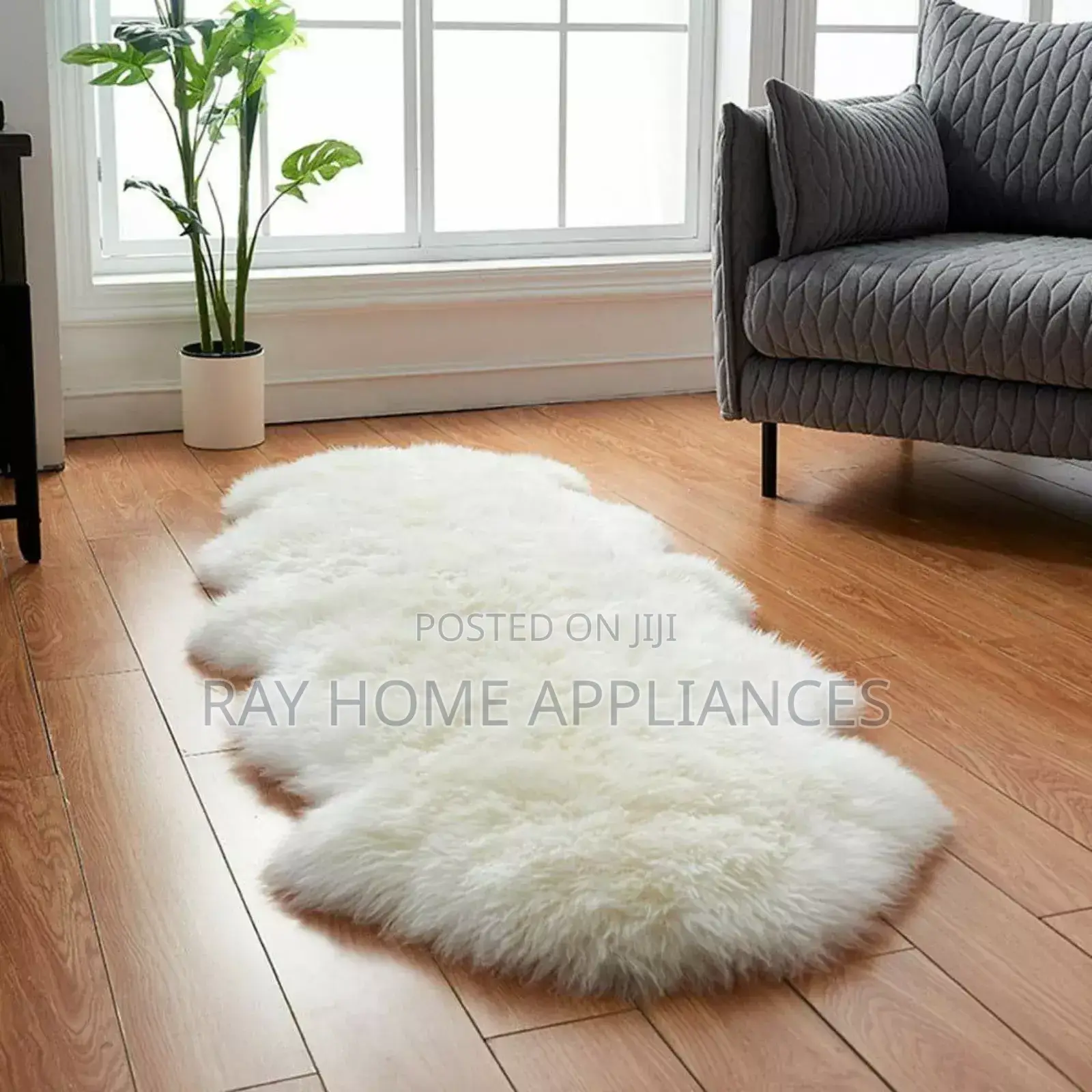 Faux Fur Indoor Rug Bedroom Floor, Sofa Living Room Size: 60 X 90 Cm