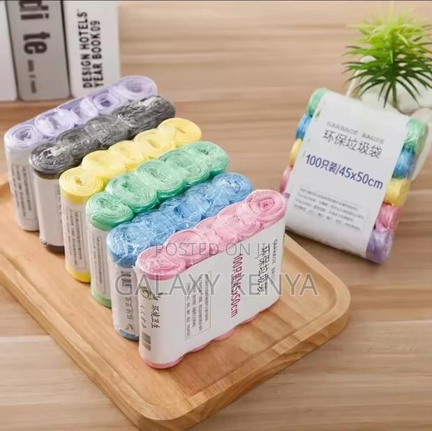 Assorted Colours Trash Bags / Garbage Bags )100 Pcs) - thumbnail 2