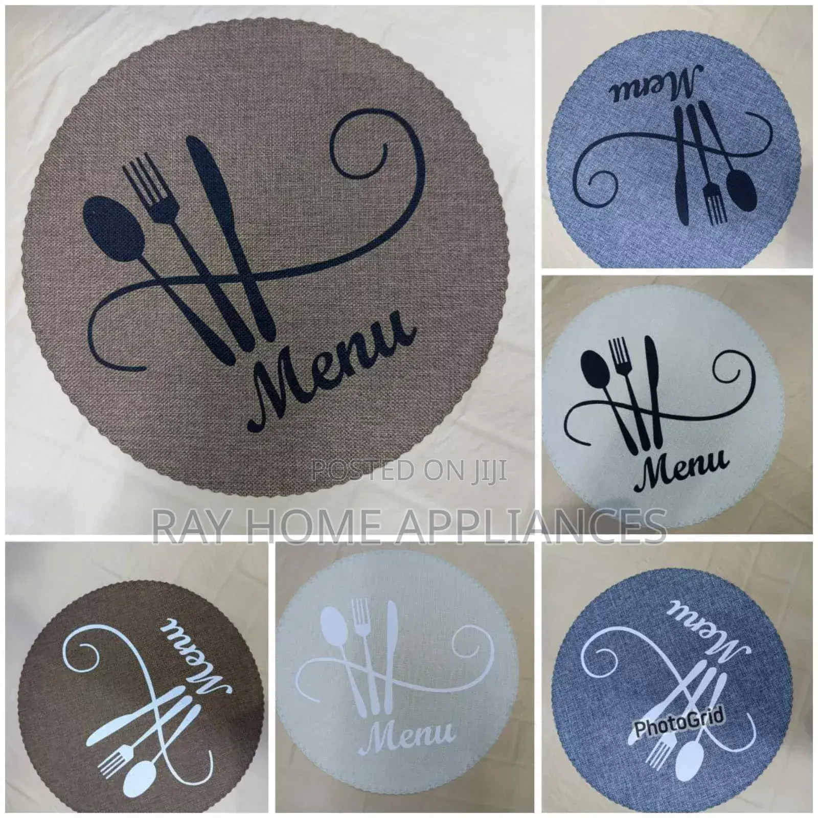 Round Table Mats Set Have 6pcs
Diameter 38cm