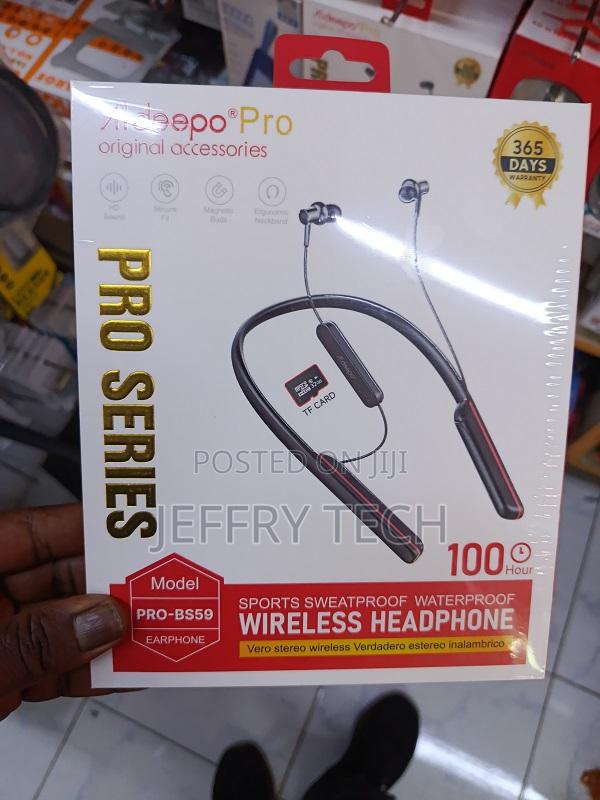 Aldeepo Pro Model Pro-Bs59 Wireless Neckband Headphones. - main view